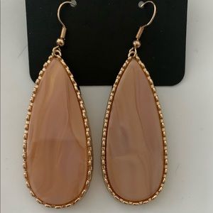Coral/Rose Gold Earrings